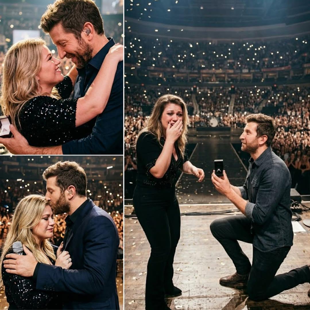 A Moment No One Saw Coming: When Kelly Clarkson Said Yes on Stage and the World Stopped to Watch