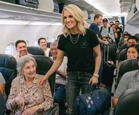 🚨 MID-AIR KINDNESS: Carrie Underwood Stuns Passengers with Quiet First-Class Sacrifice — What Happened Next Left the Entire Cabin Speechless