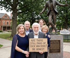 🏛️ A HOMETOWN HONOR: Danville, Illinois, USA Immortalizes Dick Van Dyke With Life-Size Bronze Tribute