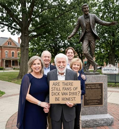 🏛️ A HOMETOWN HONOR: Danville, Illinois, USA Immortalizes Dick Van Dyke With Life-Size Bronze Tribute