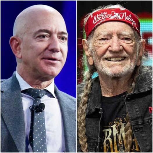 “WAKE UP, JEFF” — Willie Nelson Drops a Stunning Ultimatum to Jeff Bezos, Ignites Clash with Donald Trump
