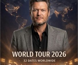 🚨 COUNTRY MUSIC SHOCKWAVE: BLAKE SHELTON OFFICIALLY UNLEASHES 2026 WORLD TOUR — 32 DATES, 3 CONTINENTS, AND A SECRET SENDING FANS INTO TOTAL CHAOS 🎸🔥