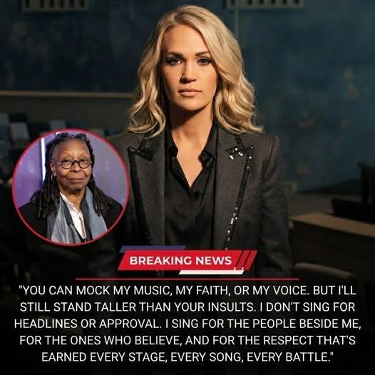 🔥 LIVE TV SHOCKER: Whoopi Goldberg’s Remark Sparks Instant Backlash as Carrie Underwood Delivers a One-Line Response That Silences the Room