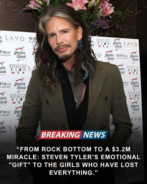 💔 FROM ROCK BOTTOM TO A $3.2M MIRACLE: Steven Tyler’s Emotional Gift Is Changing Lives No One Was Watching