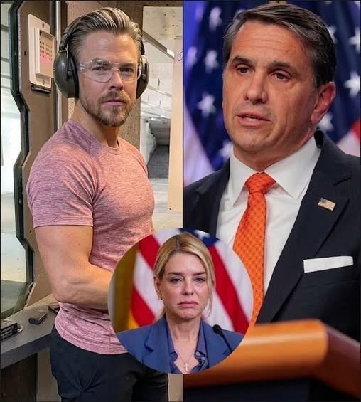 “Derek Hough Speaks Out: ‘As an American, I’m Concerned’ — DOJ Shakeup Sparks Fierce Debate Over Democracy and Power”