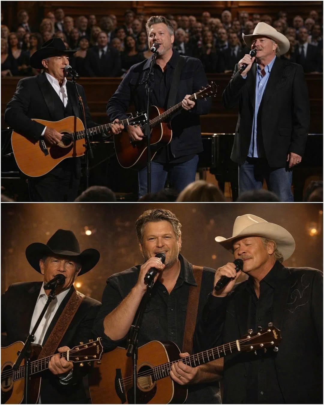 THE ENTIRE ROOM FELL SILENT WHEN THREE COUNTRY LEGENDS STEPPED FORWARD