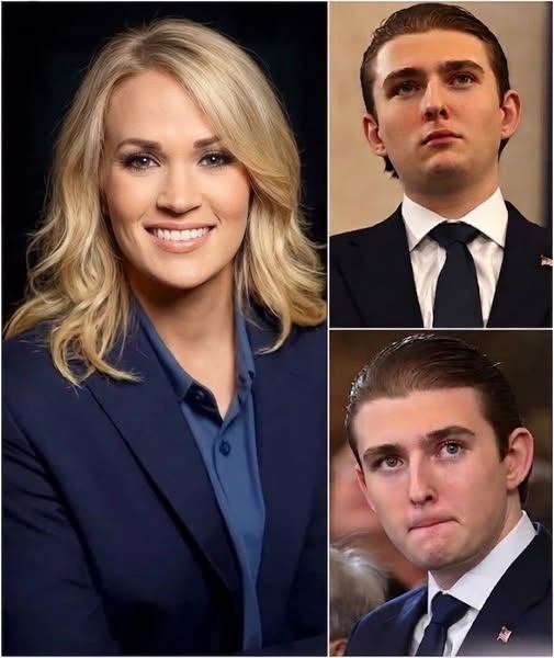 “Barron Trump Claims a 195 IQ — But Carrie Underwood’s One Simple Question Changes Everything!”