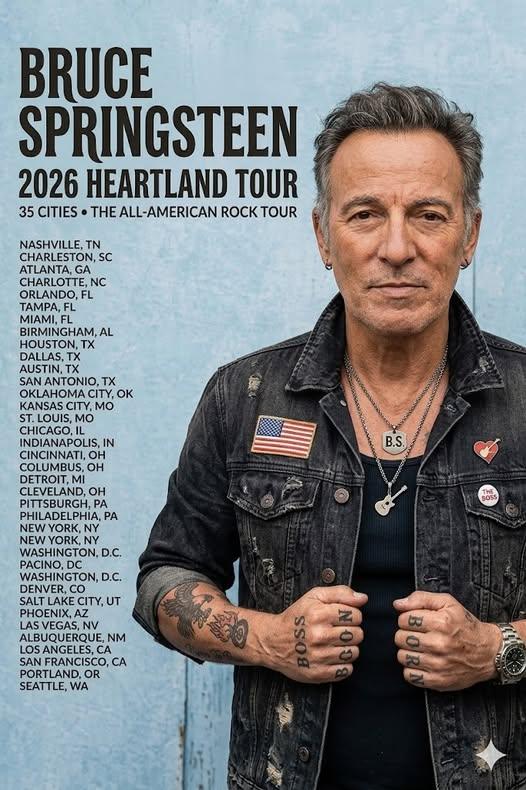 “The Return of The Boss”: Bruce Springsteen Announces Monumental 2026 World Tour Across Three Continents