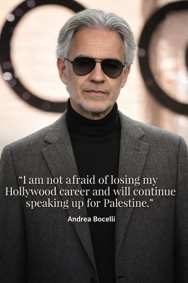 🚨 SHOCKING TURN: Andrea Bocelli Breaks His Silence on Gaza — A Global Conversation Unfolds