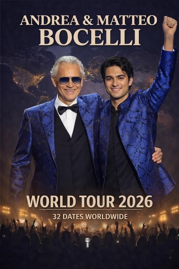 🚨 GLOBAL SHOCKWAVE: ANDREA BOCELLI & MATTEO BOCELLI UNVEIL 2026 WORLD TOUR — A MUSICAL JOURNEY CAPTIVATING THE WORLD