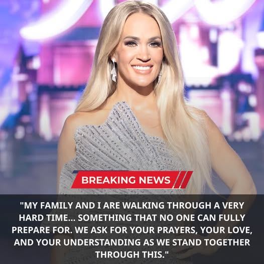 “Heartbreak Beyond the Spotlight: Carrie Underwood Shares Emotional Family News That Left a Community in Tears”
