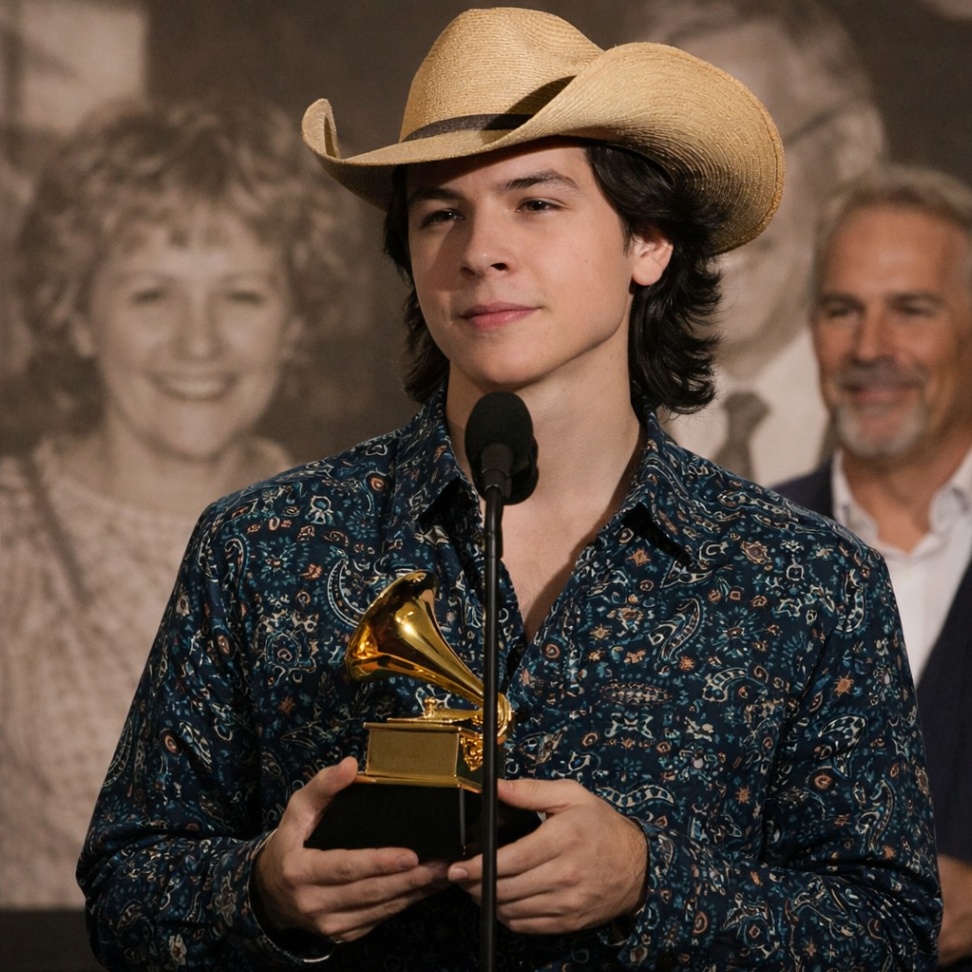 A HISTORIC MOMENT: THE ENTIRE ROOM REDUCED TO TEARS AS JOHN FOSTER ACCEPTS GRAMMY ON BEHALF OF HIS PARENTS