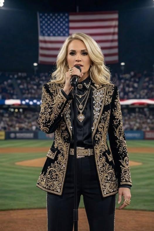 🎤 “No One Expected Her to Sing…” — Carrie Underwood’s National Anthem Leaves an Entire Arena in Tears 🇺🇸💔
