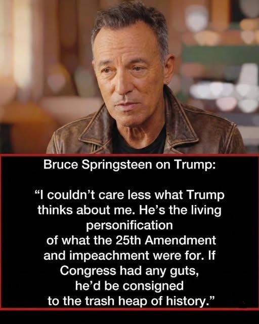 🚨 SHOCKING SHOWDOWN: Bruce Springsteen Fires Back at Donald Trump — Sparks Nationwide Reaction