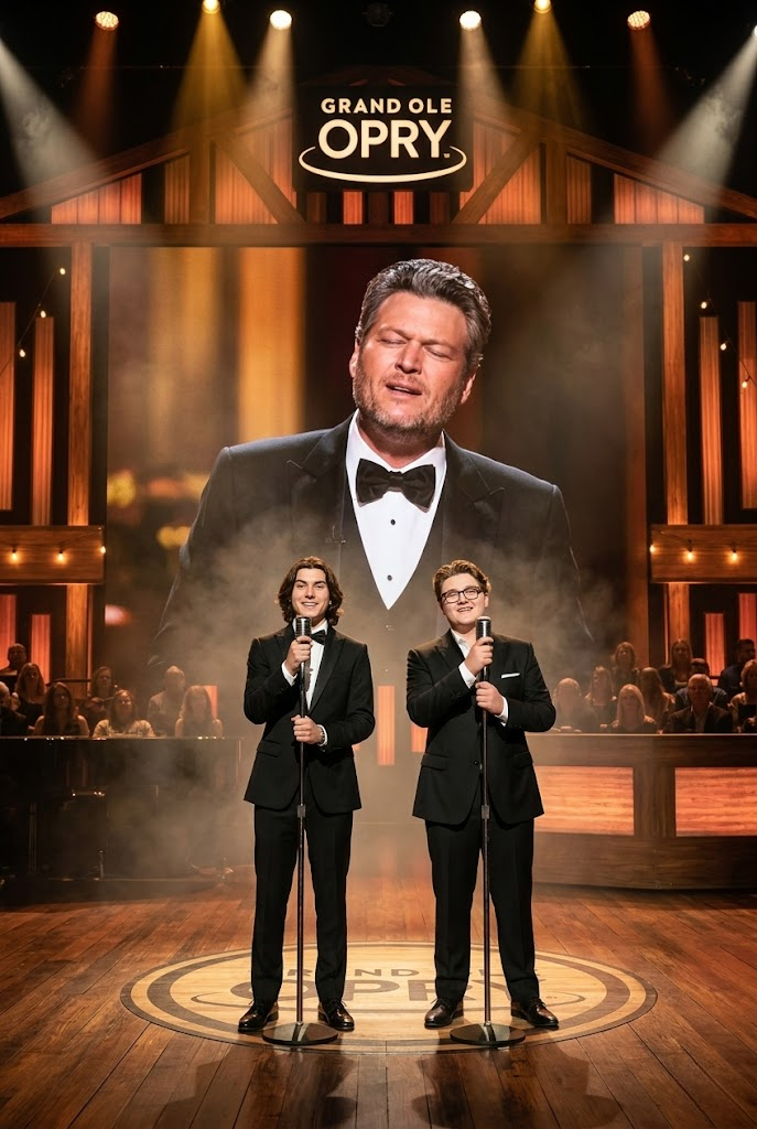 A LOVE SONG FOR A FATHER: At the Grand Ole Opry, Kingston and Zuma Honor Blake Shelton in a Moment That Transcended Music