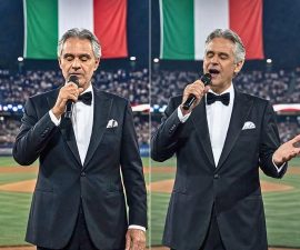 A Voice That Stilled the Crowd: Andrea Bocelli’s National Anthem Becomes an Unforgettable Moment of Pure Emotion