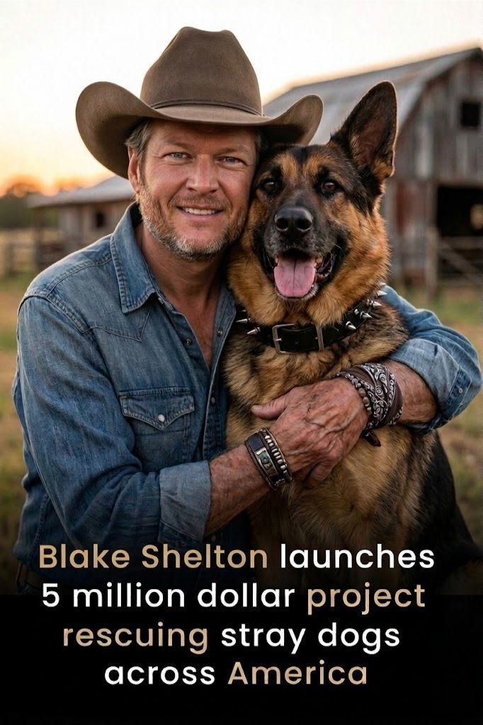 🐾 NEWS: Blake Shelton Launches $5 Million Initiative to Rescue Stray Dogs
