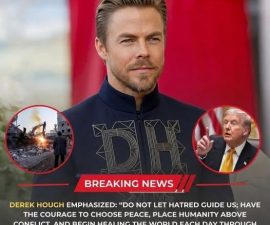🌍 A CALL FOR PEACE: Derek Hough Delivers Powerful Message That Resonates Worldwide
