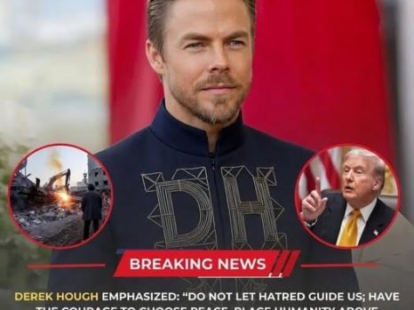 🌍 A CALL FOR PEACE: Derek Hough Delivers Powerful Message That Resonates Worldwide