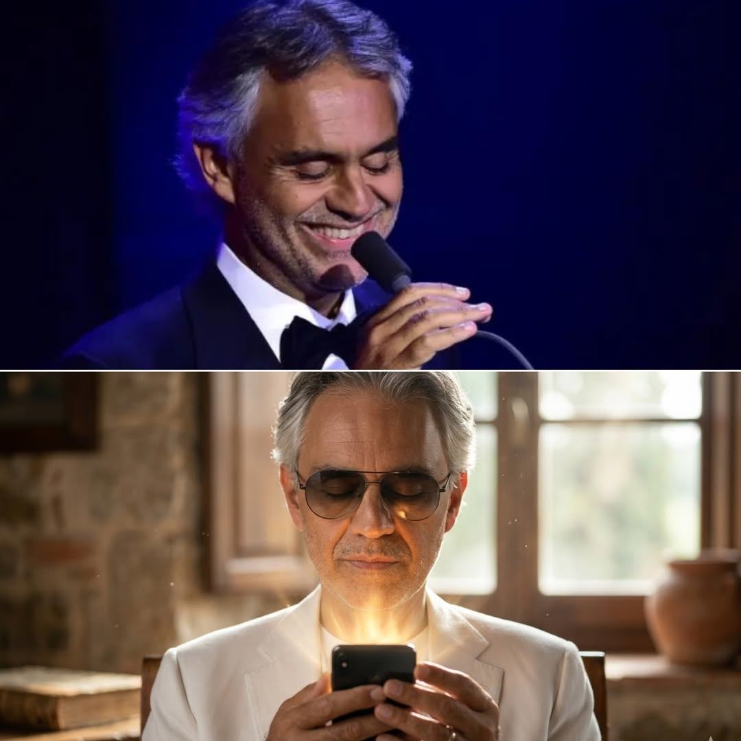 “I CAN FEEL THE WARMTH OF YOUR WORDS” – BOCELLI’S DIGITAL MIRACLE 📱❤️