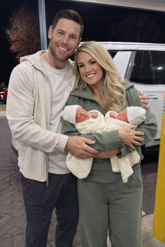 🚨“ONE POST. TWO BABIES. ZERO WARNING”: Carrie Underwood & Mike Fisher Drop Stunning Twin Announcement — And the Names Are Breaking the Internet