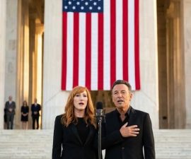 UNEXPECTED. UNFORGETTABLE. UNFILTERED: Bruce Springsteen and Patti Scialfa Bring an Arena to Tears with a Rare National Anthem Moment