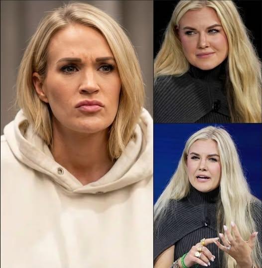 😳 “She Said It Out Loud…”: Erika Kirk’s Cold Remark Stuns the Room — But Carrie Underwood’s Silent Response Says Even More