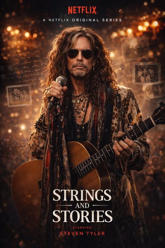 🚨 BREAKING: NETFLIX UNVEILS “STRINGS AND STORIES” — THE 16-EPISODE STEVEN TYLER EVENT THAT PROMISES TO GO DEEPER THAN EVER BEFORE 🎸🎬