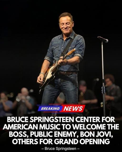 🎶“A Landmark for Music History: Star-Studded Concert to Open Bruce Springsteen Center in New Jersey”
