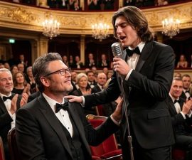 🎤 Beyond the Music: The Sacred Bond of Father and Son as Kingston Rossdale Sings for His Hero