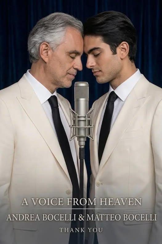 🎵 “A Voice from Heaven”: Andrea Bocelli and Son Matteo Bocelli Unveil a Duet That Feels Like It Transcends Time