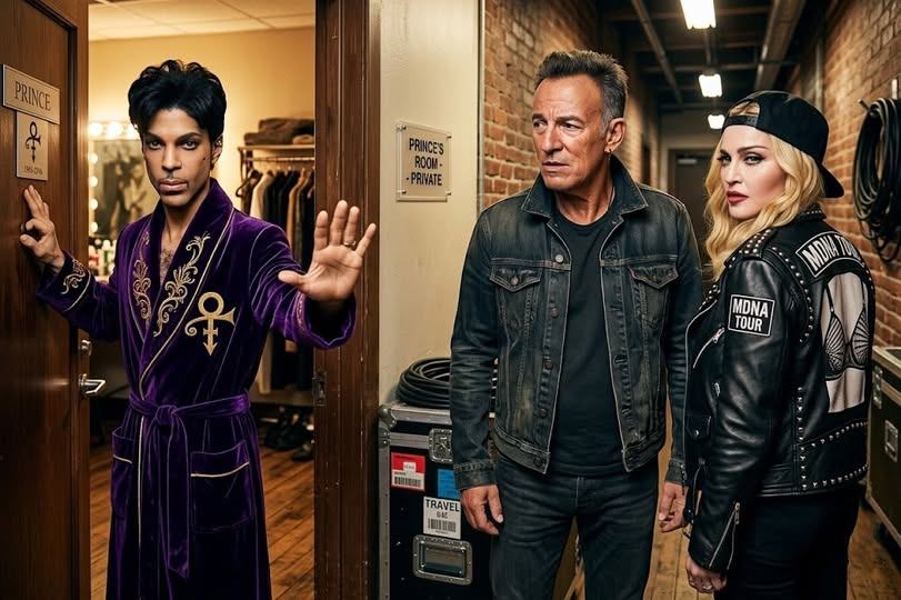 Behind Closed Doors: The Story of Prince, Bruce Springsteen, Madonna—and the Dressing Room That Sparked Years of Speculation 🎤💜