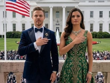 When the Music Stopped: Derek Hough and Hayley Erbert’s Quiet Prayer Turned a Crowd of Thousands Into Complete Silence 🌍🕊️