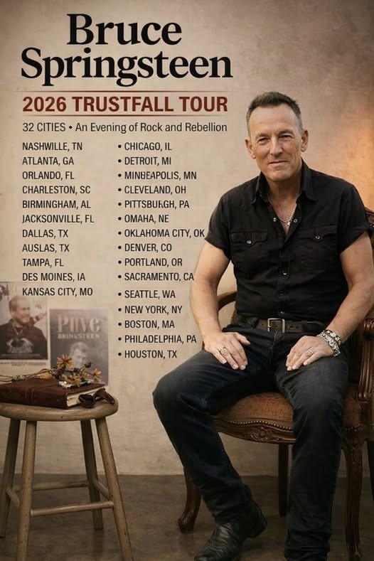 BREAKING: Bruce Springsteen Announces 2026 World Tour — A Global Return Fans Have Been Waiting For