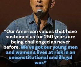 “NO MORE SILENCE”: Bruce Springsteen Unleashes Blunt Criticism of Donald Trump — And Ignites a Nationwide Firestorm