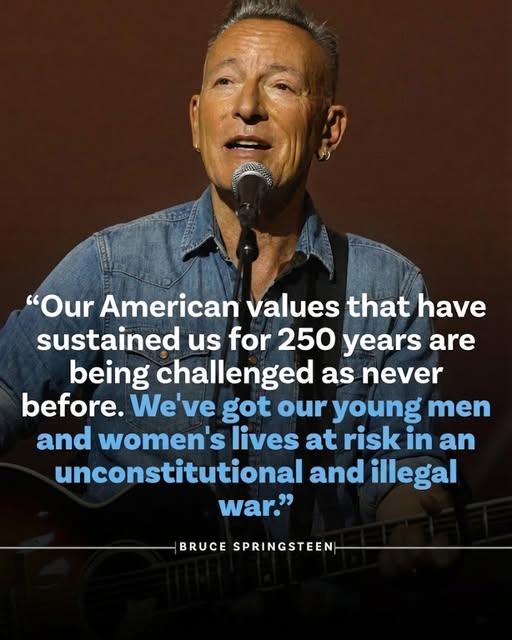 “NO MORE SILENCE”: Bruce Springsteen Unleashes Blunt Criticism of Donald Trump — And Ignites a Nationwide Firestorm