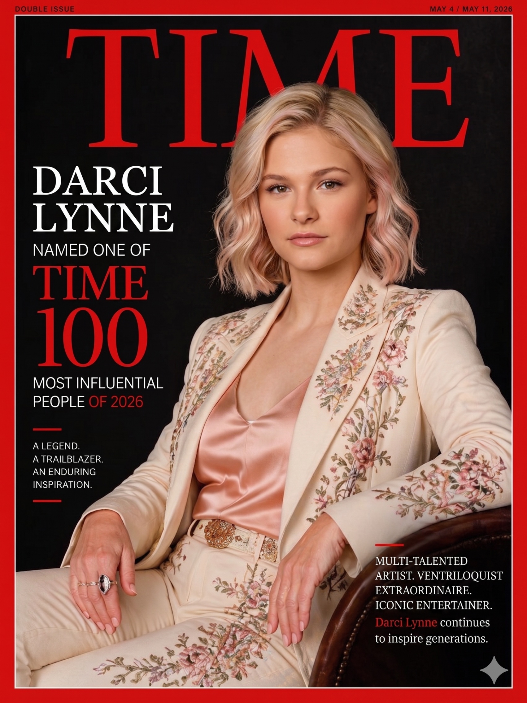 FOR THE FIRST TIME IN HISTORY: Darci Lynne Named One of TIME Magazine’s ‘Top 100 Most Influential People of 2026’