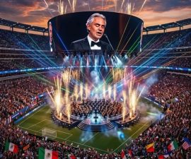 🌍🎶 A Global Stage Awaits: Andrea Bocelli Linked to Historic World Cup Final Performance