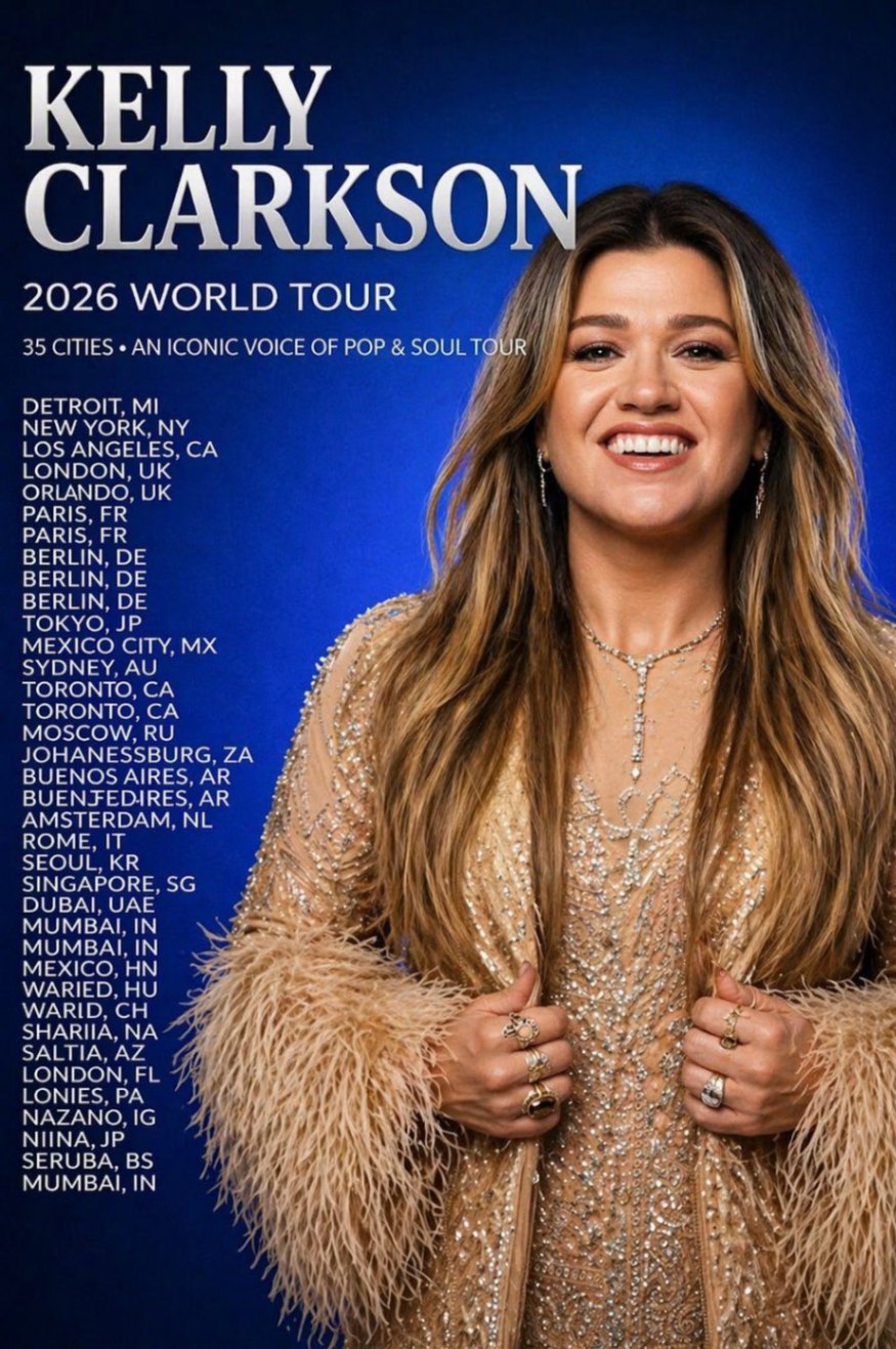 🎤✨ A Return That Feels Bigger Than Music: Kelly Clarkson’s 2026 World Tour
