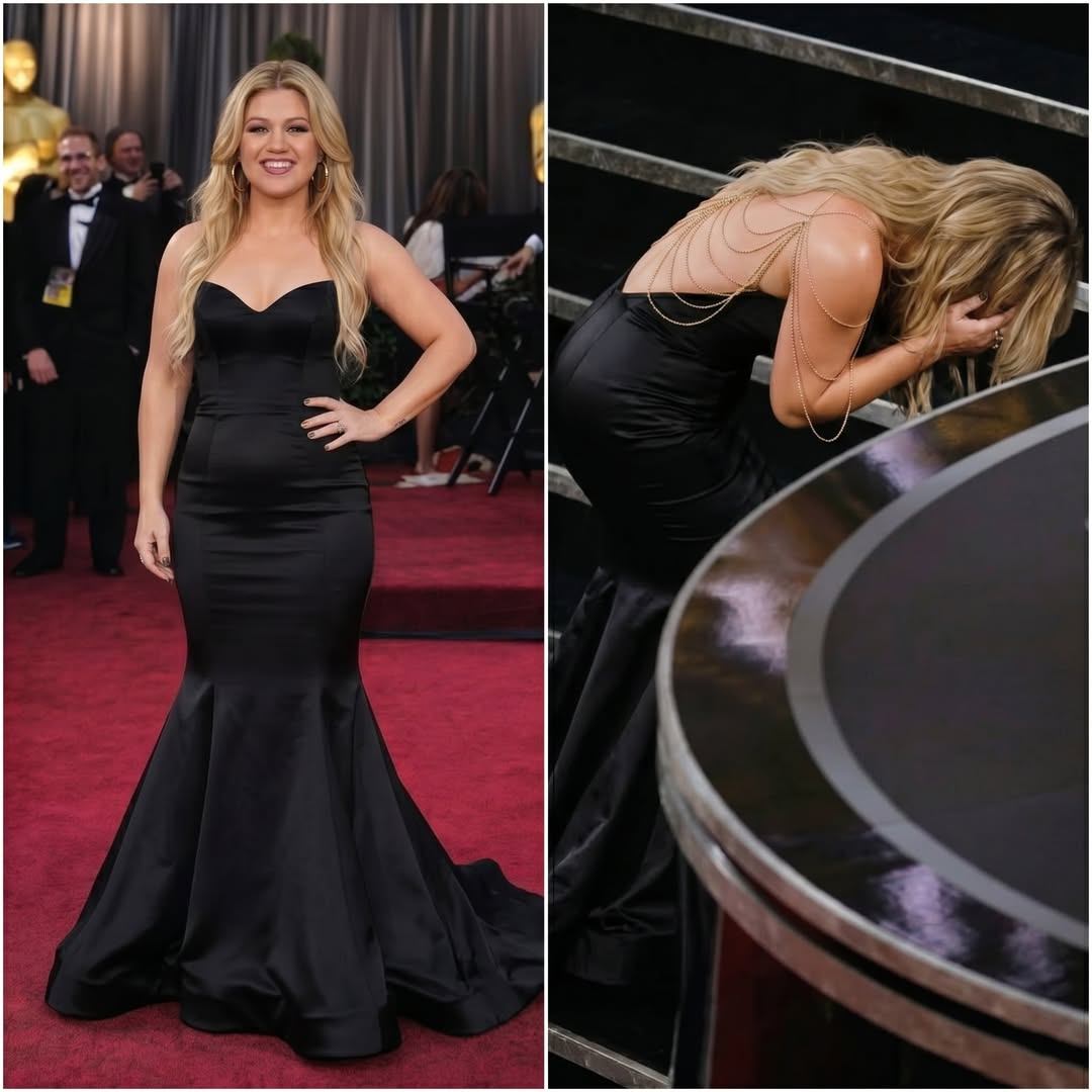 🚨 Red Carpet Moment Sparks Questions: Kelly Clarkson’s Unexpected Stumble Captivates the Internet