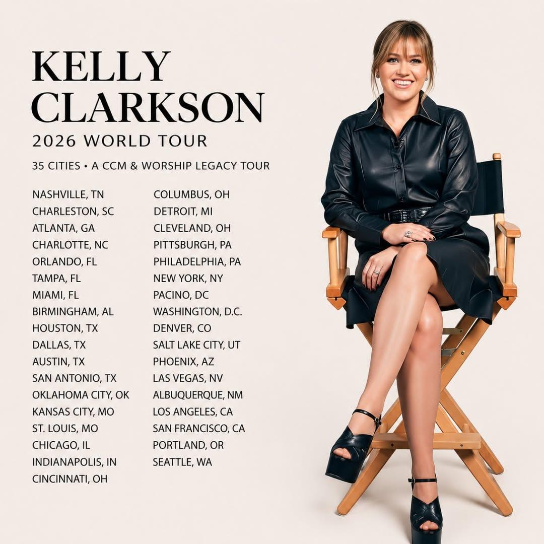 🚨 BREAKING NEWS: Kelly Clarkson Announces 2026 World Tour 🎤✨