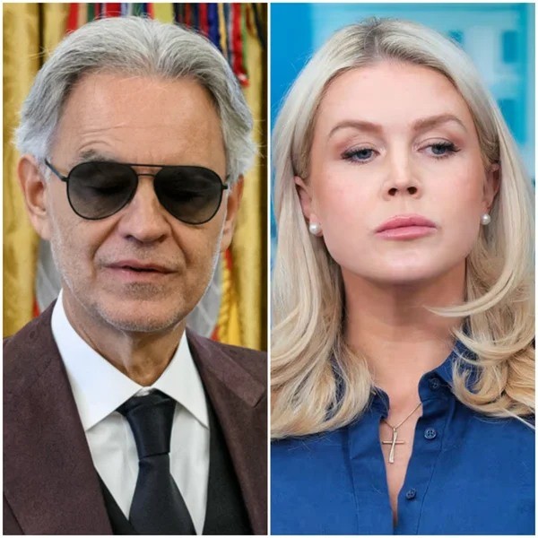 “YOU NEED TO BE SILENT!” — Viral Claim of Karoline Leavitt Targeting Andrea Bocelli Sparks National Debate After Alleged On-Air Response Captures Attention