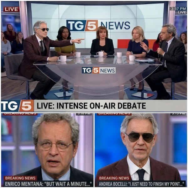 🎥 LIVE ON TG5 NEWS: The Moment a Broadcast Lost Control — And a Voice Refused to Be Silenced