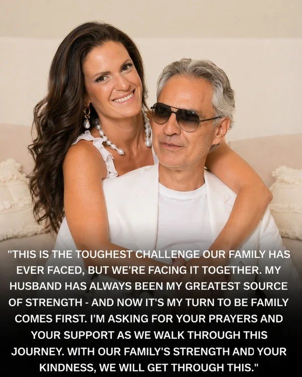 😭❤️ A Heartbreaking Moment: Andrea Bocelli and Veronica Berti Share an Emotional Announcement That Touched the World