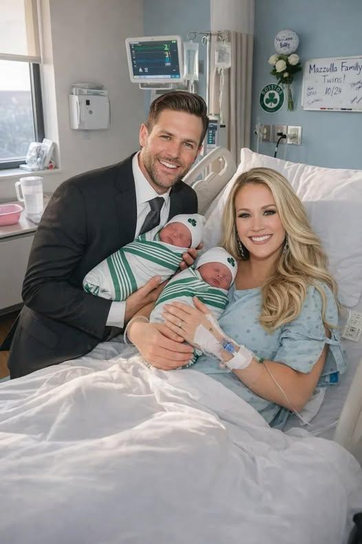 🚨BREAKING: Carrie Underwood and Mike Fisher Drop DOUBLE BOMBSHELL — Twin Babies Arrive in Their Late 30s, and Their Names Are Taking Over the Internet