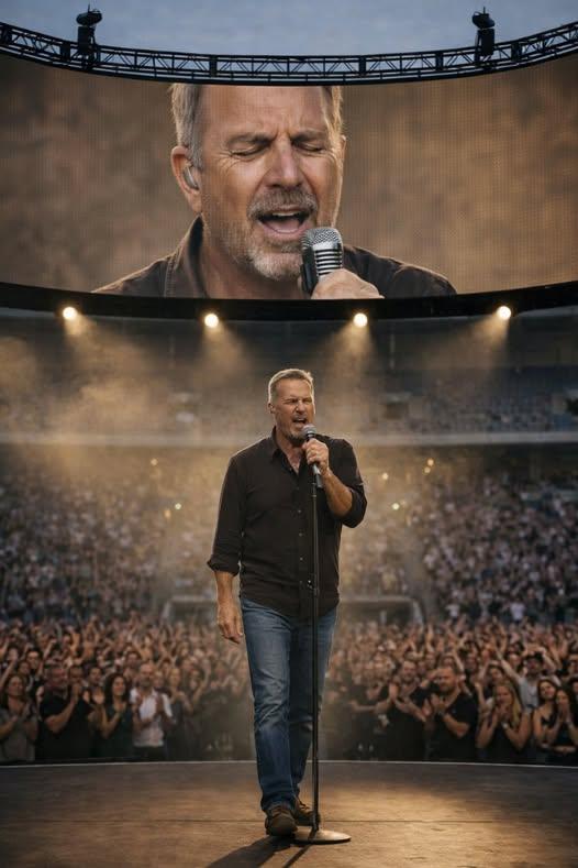 AT 75, KEVIN COSTNER SANG ONE SONG — AND 12,000 PEOPLE STOOD STILL FOR NEARLY EIGHT MINUTES