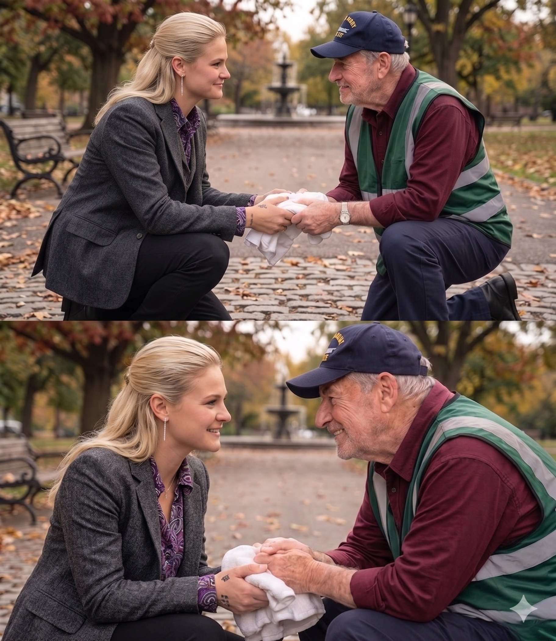 🚨 A TOUCHING MOMENT: DARCI LYNNE KNEELS BESIDE ELDERLY STAGE WORKER — AUDIENCE LEFT IN TEARS 🚨