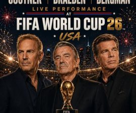 HISTORY IN THE MAKING? RUMORS SWIRL AS KEVIN COSTNER, ERIC BRAEDEN & PETER BERGMAN ARE LINKED TO A POTENTIAL 2026 WORLD CUP OPENING PERFORMANCE