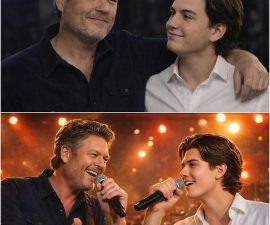 BLAKE SHELTON DIDN’T TAKE THE FINAL BOW AT THE OPRY LAST NIGHT. HIS SON DID.