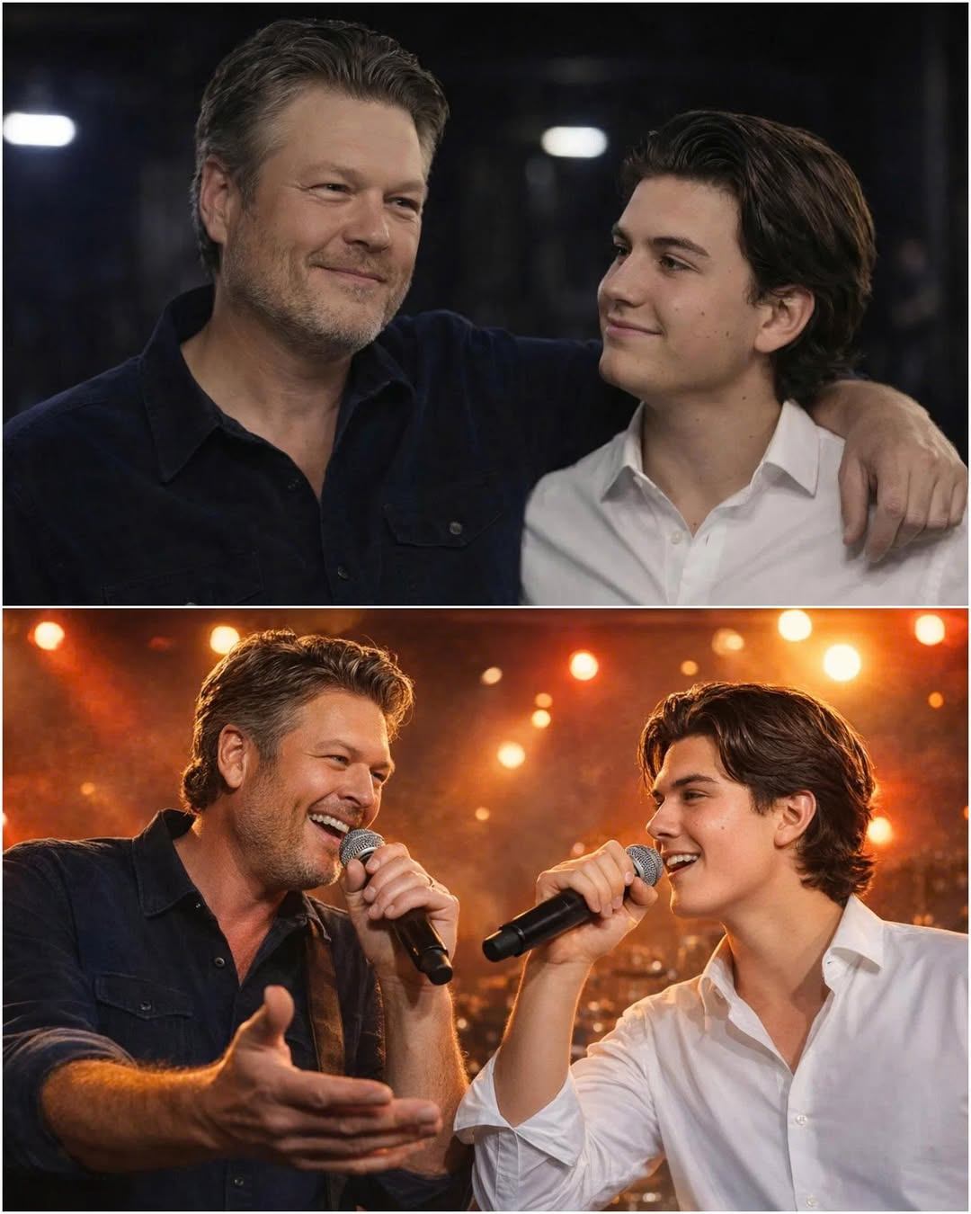 BLAKE SHELTON DIDN’T TAKE THE FINAL BOW AT THE OPRY LAST NIGHT. HIS SON DID.